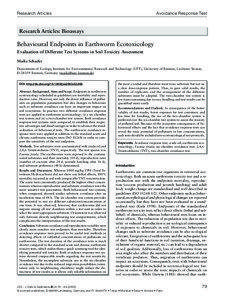 Land management / Soil contamination / Toxicology / Annelids / Earthworm / Soil biology / Soil / Phytoremediation / Ecotoxicology / Environment / Earth / Biology