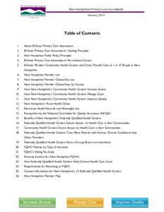 Table of Contents 1. About Bi-State Primary Care Association  2.