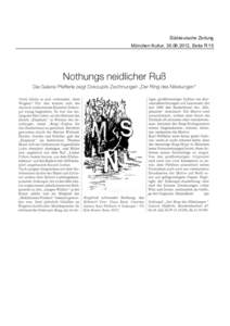 Süddeutsche Zeitung München Kultur, [removed], Seite R 15 