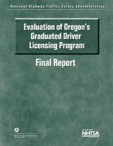 ACKNOWLEDGEMENTS We gratefully acknowledge Barnie Jones and Robert Edgar of the Oregon Department of Transportation for their assistance and support in this investigation. Our Advisory Panel provided ongoing guidance an