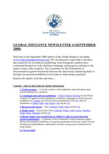 GLOBAL INITIATIVE NEWSLETTER 3 (JUNE 2008)