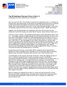 Economy of Germany / Volkswagen / Shale gas / Houston / Geography of Texas / Germany / Association of German Chambers of Industry and Commerce