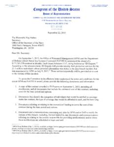 Responding to Committee Document Requests 1. In complying with this request, you are required to produce all responsive documents that are in your possession, custody, or control, whether held by you or your past or pr