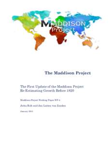 The first update of the Maddison-project