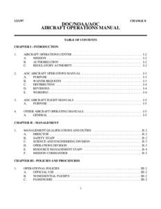 [removed]DOC/NOAA/AOC AIRCRAFT OPERATIONS MANUAL  CHANGE 0