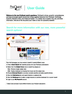 ProQuest - User Guide New Platform | (PDF)