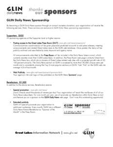 Global Legal Information Network / Great Lakes Commission / Press release / Law / United States / Glin