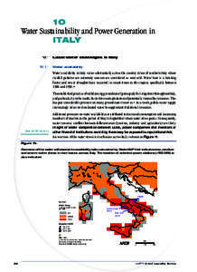 10  Water Sustainabilityy and Power Generation in ITALY ALY AL