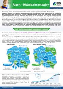 Raport D u nik alimentacyjny Nr 1, kwiecie 2016 Prezentujemy Pa stwu pierwsze wydanie kwartalnego raportu po wi conego tematowi zaleg o ci alimentacyjnych. Niep acenie alimentów to w Polsce du y spo eczny problem, mia o