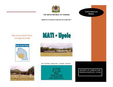 THE UNITED REPUBLIC OF TANZANIA  Information