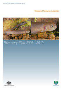 Recovery Plan: Tasmanian Galaxiidae[removed].