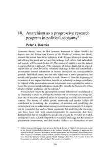 Boettke - Anarchism as a Progressive Research Program