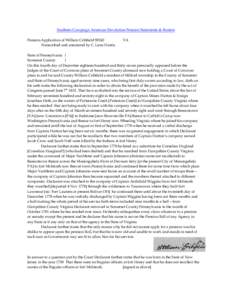 Southern Campaign American Revolution Pension Statements & Rosters Pension Application of William Crihfield S9242 Transcribed and annotated by C. Leon Harris. VA