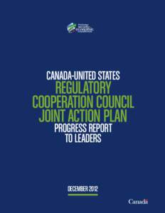 canada-united states  regulatory cooperation council joint action plan progress report