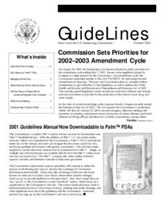 Guidelines Newletter - October 2002