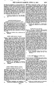 TfiE tONDON GAZETTE, JtJNE 15, 1906. demands to the undersigned, on or before the 26th day of July, 1906 ; and. notice is hereby also given, that at the