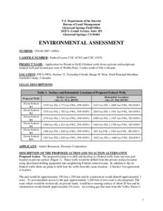 Prediction / Bureau of Land Management / United States Department of the Interior / Wildland fire suppression / Environmental impact assessment / Roan Plateau / Environmental impact statement / Environment / Impact assessment / Conservation in the United States