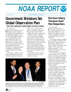 NOAA REPORT Vol. XIV, no. 3 Government Ministers Set Global Observation Plan