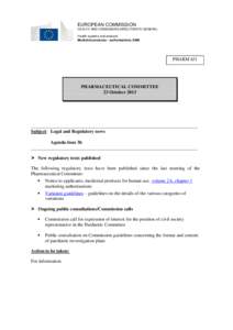 EUROPEAN COMMISSION HEALTH AND CONSUMERS DIRECTORATE-GENERAL Health systems and products Medicinal products – authorisations, EMA  PHARM 631
