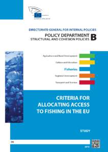 Criteria for allocating access to fishing in the EU