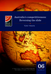 International trade / Competition / Competitiveness / Global Competitiveness Report / Dutch disease / Exchange rate / Productivity / Inflation / Purchasing power parity / Economics / International economics / Foreign direct investment