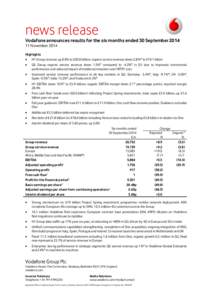 Broadband / Finance / Racal / Verizon Wireless / Earnings before interest /  taxes /  depreciation and amortization / Verizon Communications / Tax / Income tax in the United States / Value added tax / Business / British brands / Vodafone