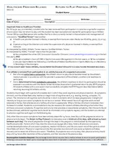 Microsoft Word - Return to Play Provider Release Form