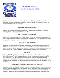 Microsoft Word - Ease Side Clinical Labs Policy.doc