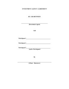 Microsoft Word - Investment Agency Agreement1.DOC