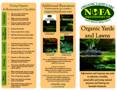 Organic farming / Organic gardening / Sustainable agriculture / Biological pest control / Organic food / Lawn / Integrated pest management / Fertilizer / Organic lawn management / Agriculture / Land management / Environment