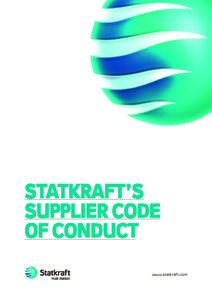 www.statkraft.com  2 STATKRAFT’S SUPPLIER CODE OF CONDUCT