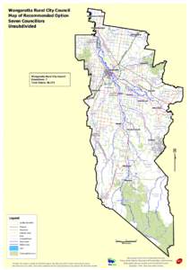 Wangaratta Rural City Council Map of Recommended Option Seven Councillors Unsubdivided  Boorhaman North