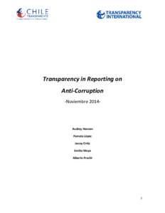 Transparency in Reporting on Anti-Corruption -NoviembreAudrey Hansen Pamela López