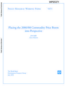 Commodity price indices / Biofuels / Energy economics / Financial crises / Commodity / World food price crisis / S&P GSCI / Energy market / Futures contract / Economics / Business / Commodities market