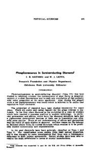 Phosphorescence in Semiconducting Diamond