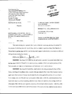 Peter Samberg, Esq.  WEITZ & LIXENBERG, P.C. A New York Professional Corporation 200 Lake Drive East, Suite 205 Cherry Hill, New Jersey 08002