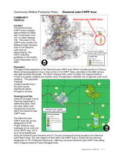 Community Wildfire Protection Plans: COMMUNITY PROFILE: Diamond Lake CWPP Area Diamond Lake CWPP Area: