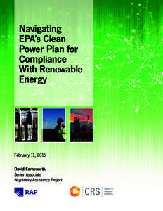 Navigating EPA’s Clean Power Plan for Compliance With Renewable Energy