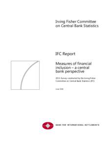 IFC Report on measures of financial inclusion - a central bank perspective