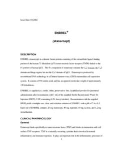 Immunosuppressants / Rheumatology / Autoimmune diseases / Connective tissue diseases / Etanercept / Rheumatoid arthritis / Tumor necrosis factor-alpha / Placebo / Disease-modifying antirheumatic drug / Medicine / Health / Arthritis