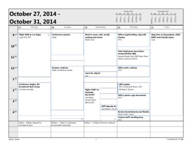 Microsoft Outlook - Weekly Calendar Style