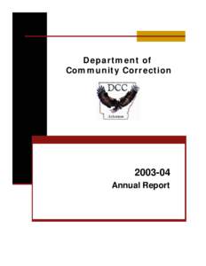 Department of Community Correction[removed]Annual Report