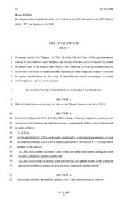 14  LC[removed]House Bill 864 By: Representatives Caldwell of the 131st, Smith of the 134th, Buckner of the 137th, Smyre