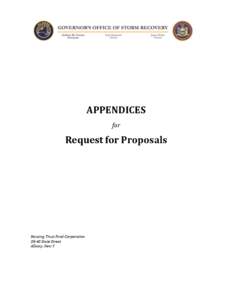 APPENDICES for Request for Proposals  Housing Trust Fund Corporation