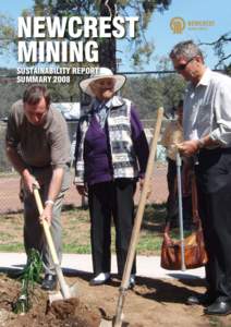 NEWCREST MINING SUSTAINABILITY REPORT SUMMARY 2008  Vision and Strategy
