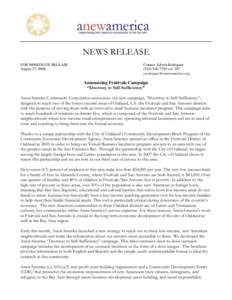 NEWS RELEASE FOR IMMEDIATE RELEASE August 27, 2008 Contact: Edwin Rodriguez[removed]ext. 307