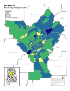 RPC REGION  Total Housing Units by Census Tract Legend  Census Tracts (2010)