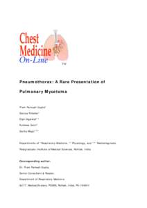 Microsoft Word - Pneumothorax _Mycetoma.doc