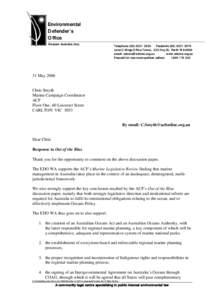 Microsoft Word - Letter to ACF on proposed Oceans Act 31 May 06.doc
