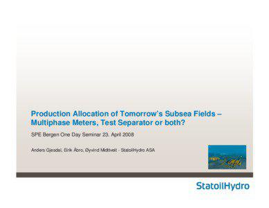 Subsea layout and allocation